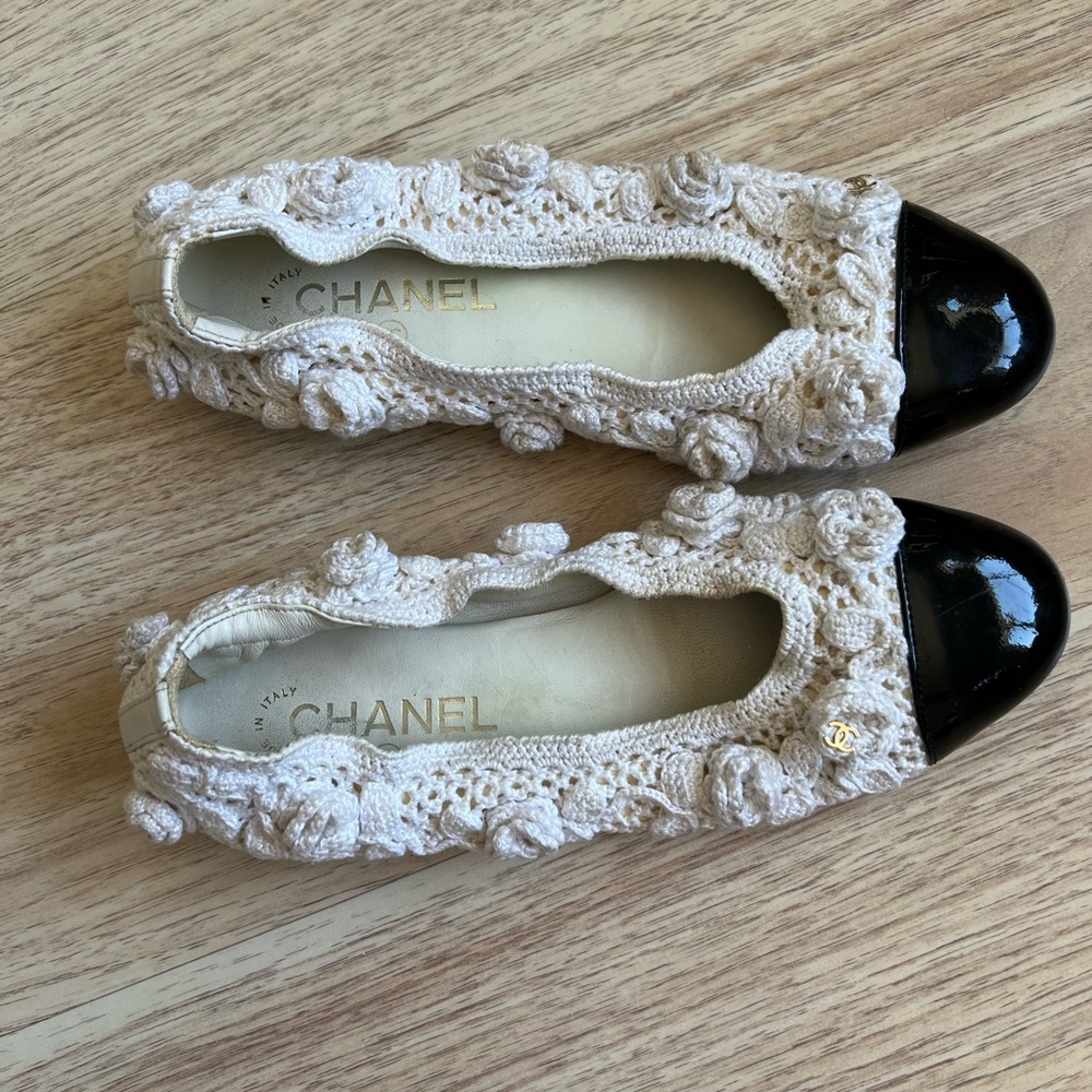 Chanel flats— crochet size 36.5